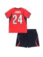 Anglie Reece James #24 Venkovní dres pro děti MS 2026 Krátký Rukáv (+ trenýrky)